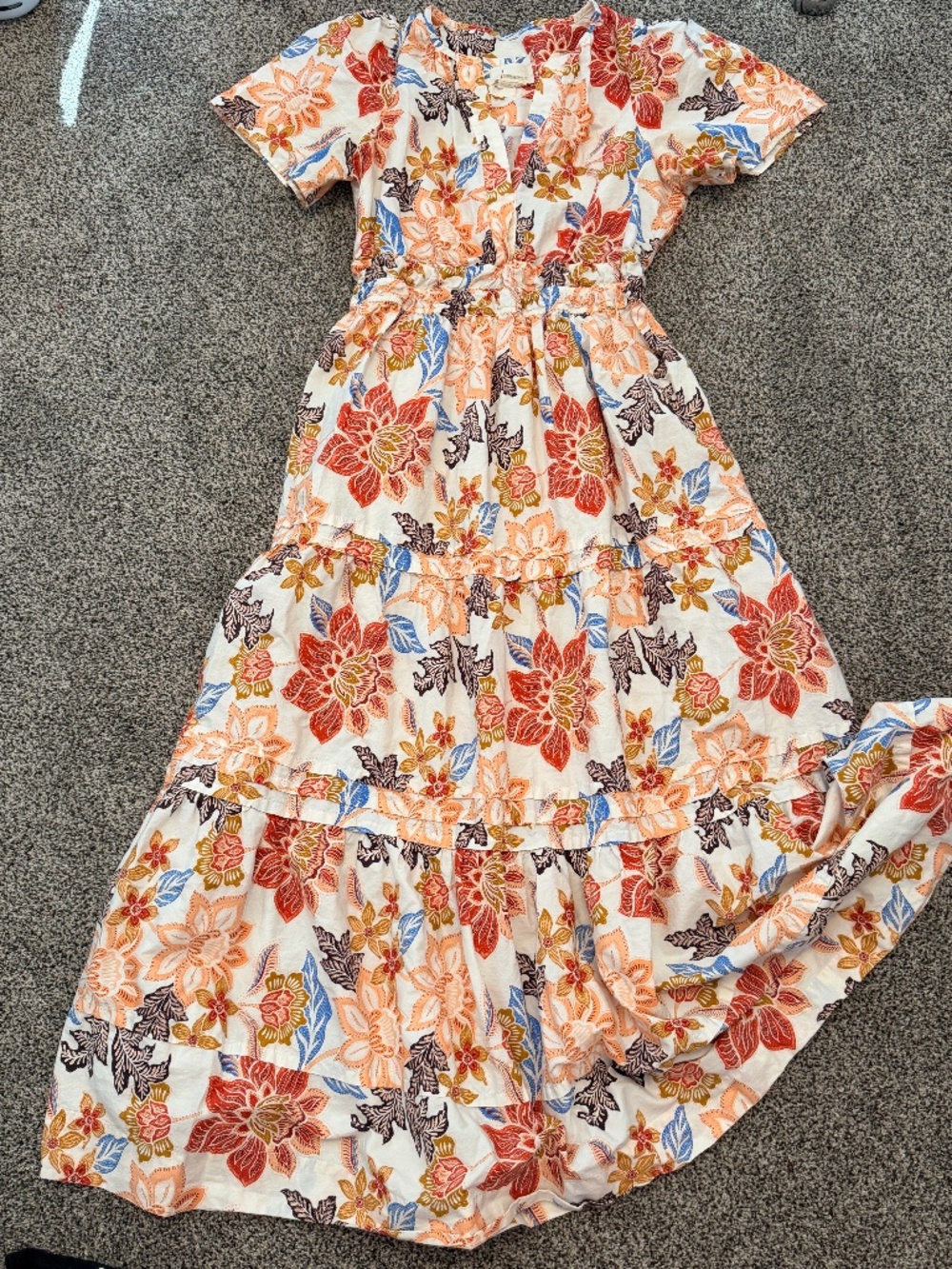 Anthropologie Floral Maxi Dress Women's Size M